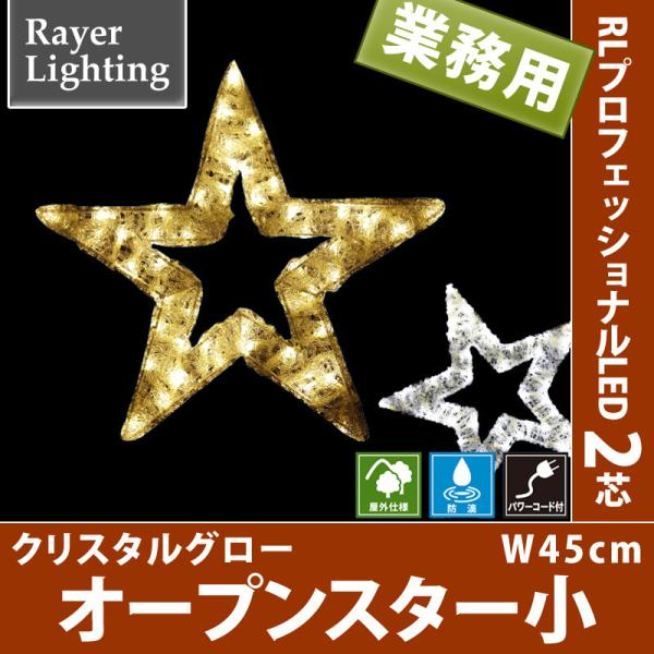 クリスタルグロー オープンスター小 パワーコード付 屋外 イルミネーションライト 星(RL124) /【Buyee】
